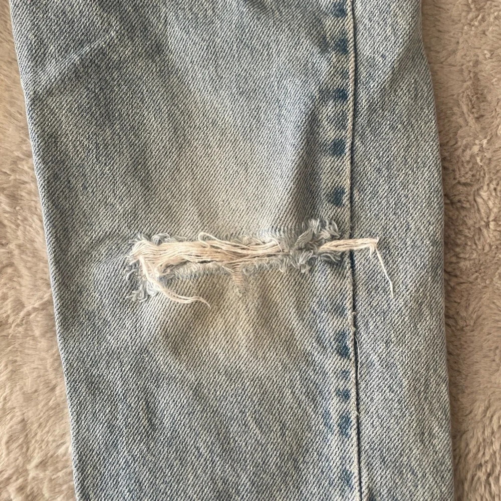 Levi’s little Levi’s Light Blue Distressed Jeans vintage orange tab size youth 7